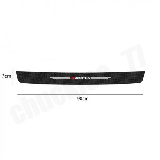 Carbon Fiber Car Door Plate Sill Scuff Cover Anti Scratch Sticker PU Accessories