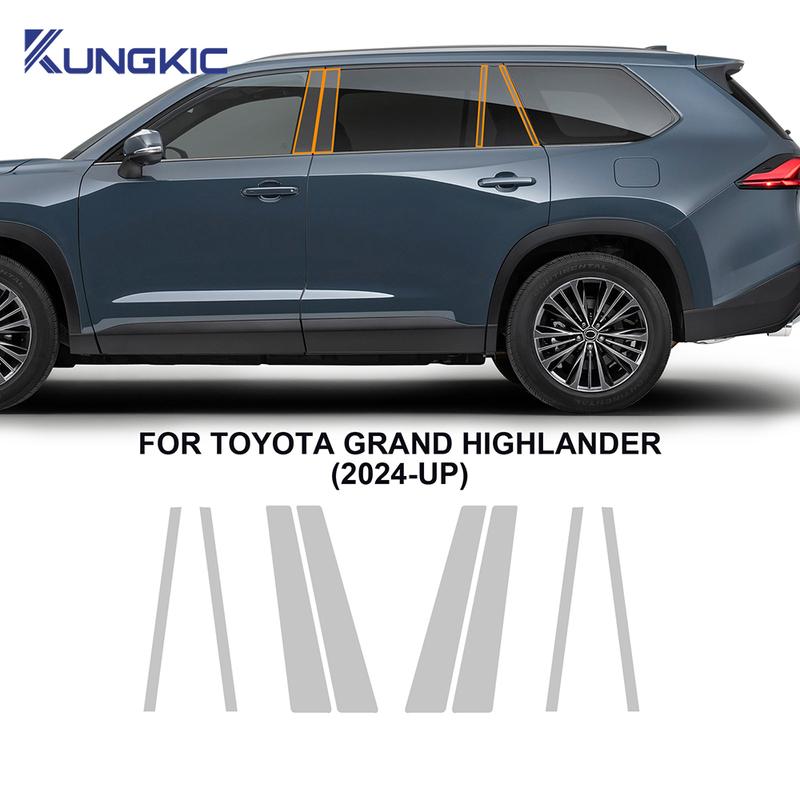 Для Toyota Grand Highlander 2024 2025 Защитная пленка для фар от царапин TPU Защита накладок ручек дверей и задних стоек B