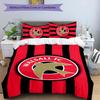Walsall FC 3pcs Bedding Set Duvet Cover Closure Includes 1 Duvet Cover & 2 Pillowcases for All Seasons Bedroom Home Dorm Decor