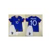 Mbappe Blue France National Team Children's Jersey Set Euro 2024wristband Socks Gift Ymn37