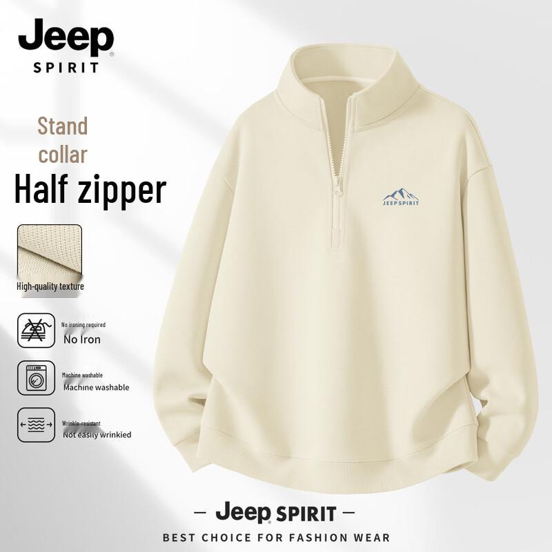 Мужская повседневная толстовка JEEP SPIRIT с молнией на половину