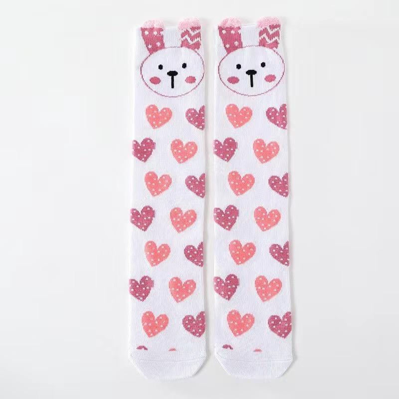 Носки для девочек 3-12 лет Хлопковые гольфы Милые длинные детские гольфы для танцев для девочек Малышей Малышей