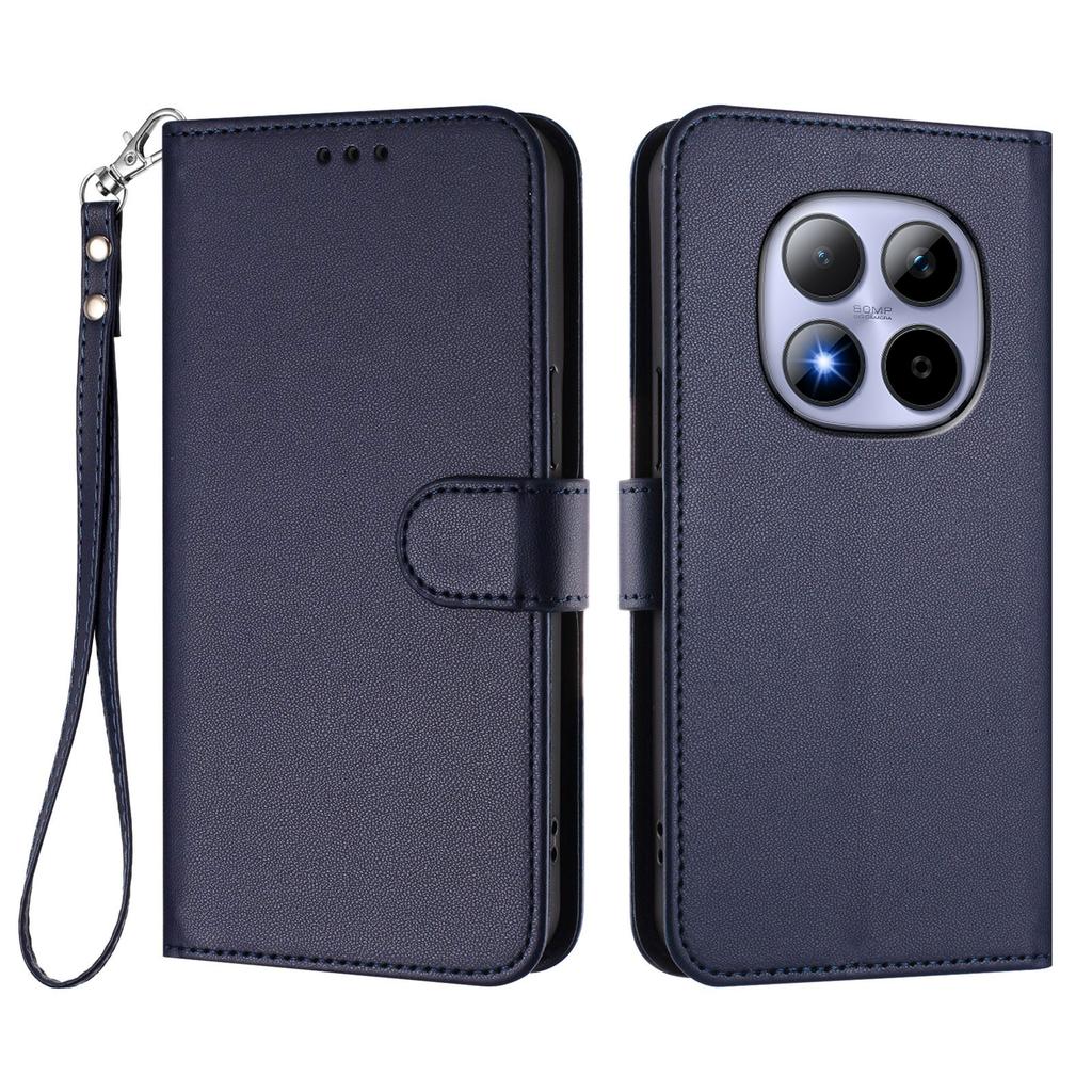 For Xiaomi Redmi Note 15 Pro 5G Leather Case Wallet Stand Phone Cover with Wrist Strap