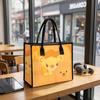 Cute Lion Pattern Tote Bag Portable Casual Shopping Handbag for Daily Use