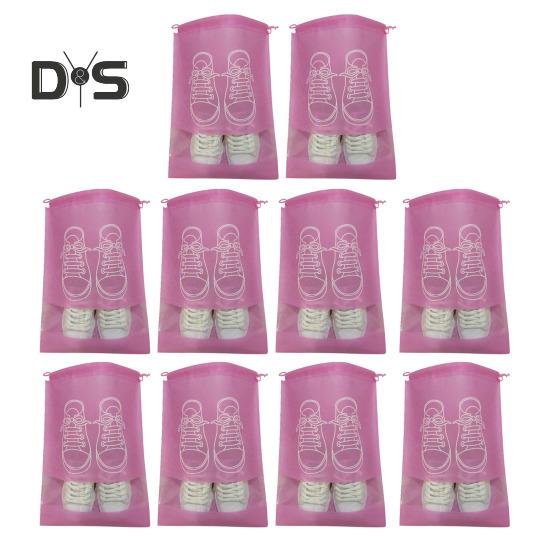 10 шт. дорожная сумка для хранения обуви набор дышащий дизайн сапоги обувь сумка на шнурке многофункциональный органайзер