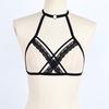 Alluring Women Cage Bra Elastic Cage Bra Strappy Hollow Out Bra Bustier