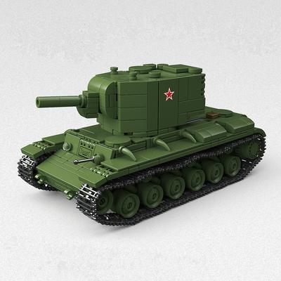 803 детали Вторая мировая война Армия Военные Солдаты SWAT Тяжелый танк KV-2 Конструктор Строительные Блоки Кирпичики Детские Игрушки без коробки