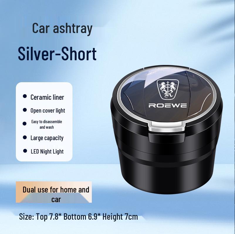 Roewe Car Ashtray with Ceramic Liner for i5, D7, Ei5, i6, RX5, RX3, RX8, iMA, X8