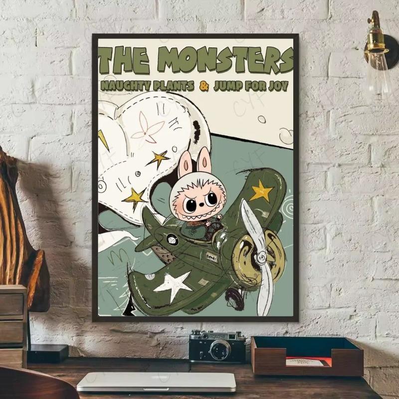 Labubu Metal Sign, Cute Character Wall Art Plaque 20x30cm