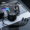 3-в-1 USB Type-C Быстрое зарядное устройство Вилка Автомобильный Телескопический Кабель для передачи данных Для Mini Cooper JCW Works F54 F55 F56 F57 F60 R50 R52 R53 R55 R56