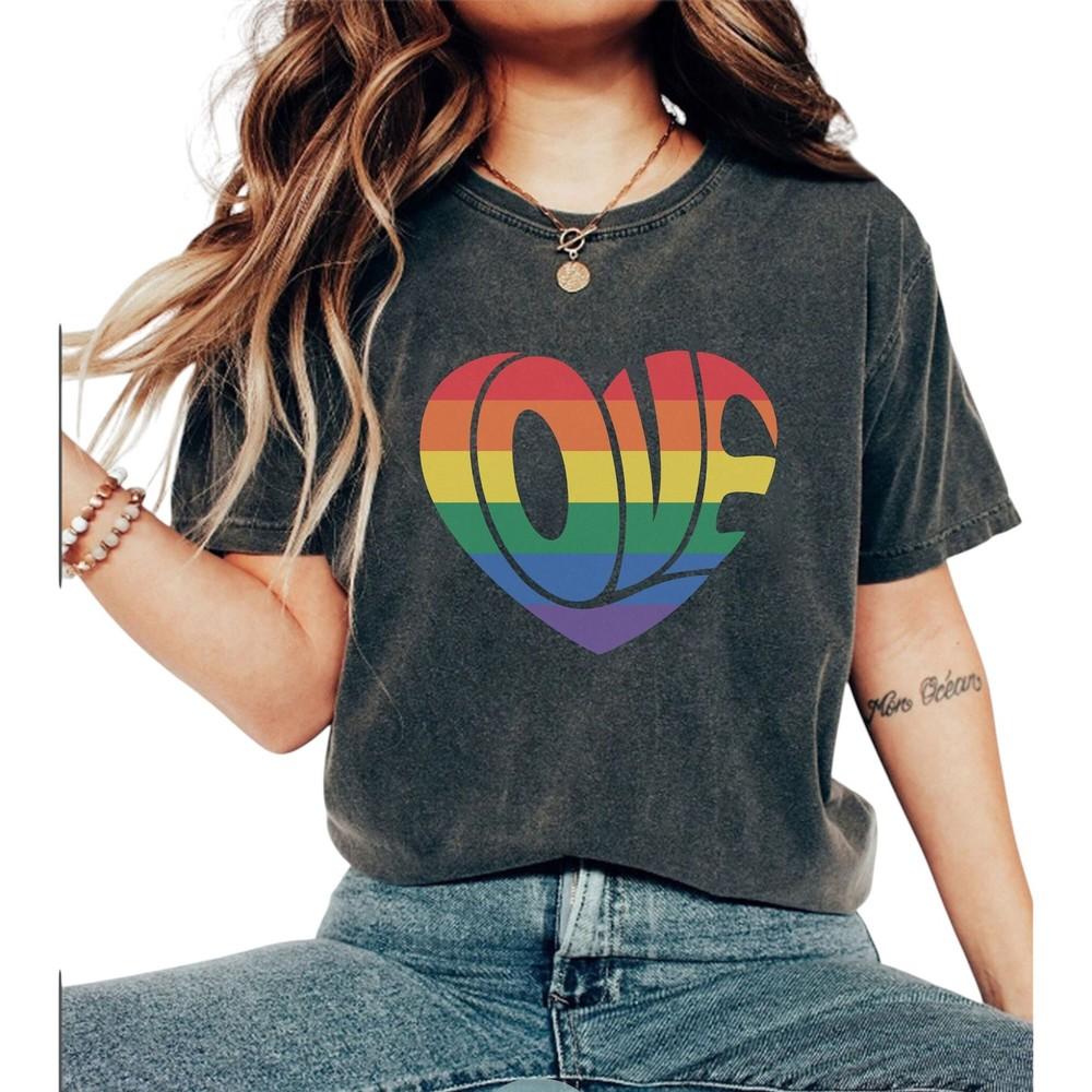 Love Pride T Shirt Womens Love is Love Shirt Pride Shirt Mens Love is Love Shirt Unisex T-Shirt