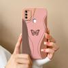 For Samsung A11 Phone Case Cute Butterfly Soft Liquid Silicone Camera Protection Back Cover For Galaxy A 11 Funda Capa Protector
