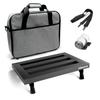 Aluminum Effects Pedal Board with Velcro Closure and Bag Alloy, Ultra-Lightweight 0.66kg (35.5x25.5cm)