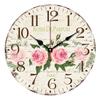 Vintage Mdf Wall Clock With Quartz Movement For Living Room Decor