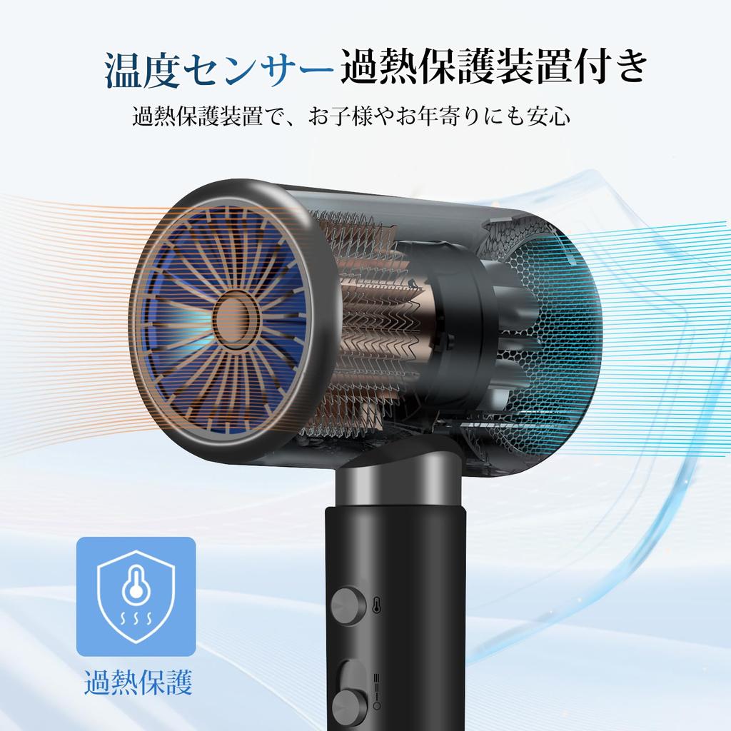 Hair Large Air Quick Quick 3 Level Temperature Cold Low Hair Portable Overheating Protection Comes with For Business Trips Dryer, Dryer, Volume,