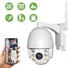 PTZ Dôme Caméra De Surveillance WiFi Extérieure Aottom 1080P Caméra De Sécurité WiFi, Caméra IP Sans Fil, Audio Bidirectionnel, Déte