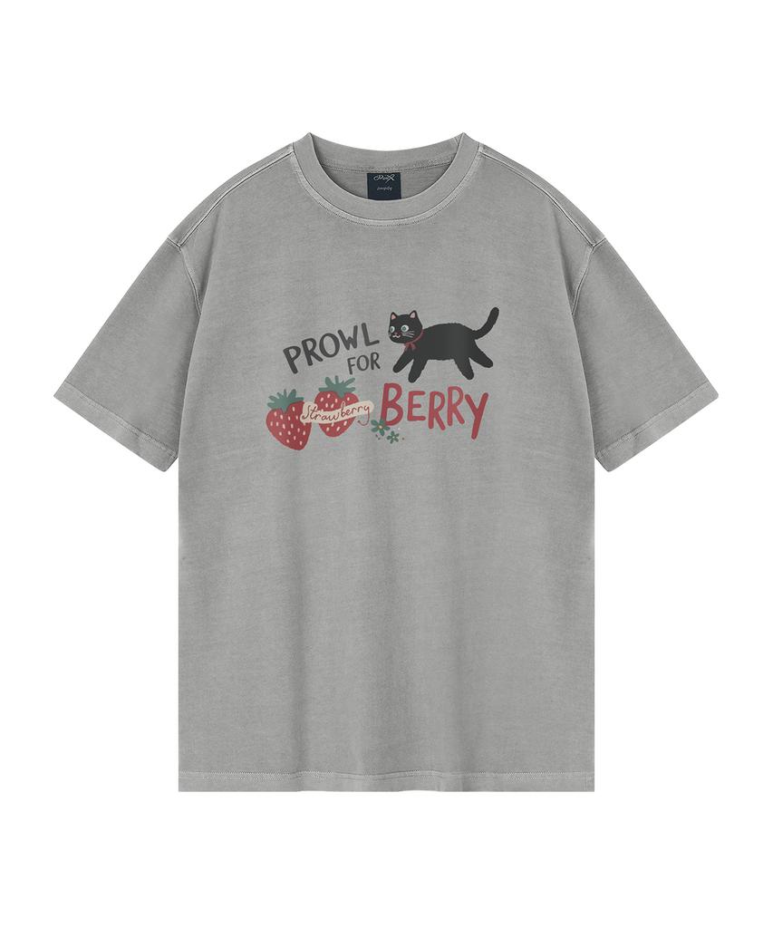 WILDROCK Футболка оверсайз с коротким рукавом Prowl For Berry Pigment (Обрезанный) (Тип Б)