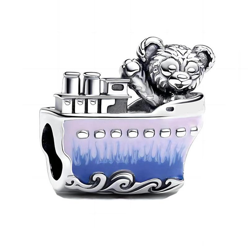 Mickey Castle Ship Cup Charms Beads For 925 Silver Bracelet Jewelry Accessories