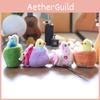Adorable Bird Plush Toy Keychain Super Soft Short Fur Pp Cotton Bag Charm For Girls