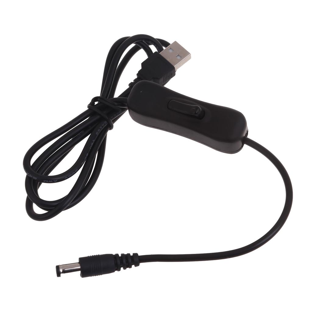 Кабель питания 5 В, USB-разъем 5,5x2,1 мм, шнур для зарядки с переключателями для маршрутизатора, светодиодная подсветка, охлаждающий вентилятор, электроника 5 В