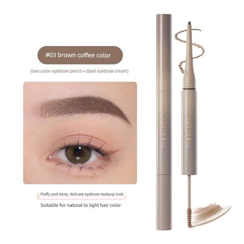 Judydoll Orange Eyebrow Dyeing Cream Waterproof and Long-Lasting Non-Fading Eyebrow Brush Light-Colored Eyebrow Brush Brown for Women