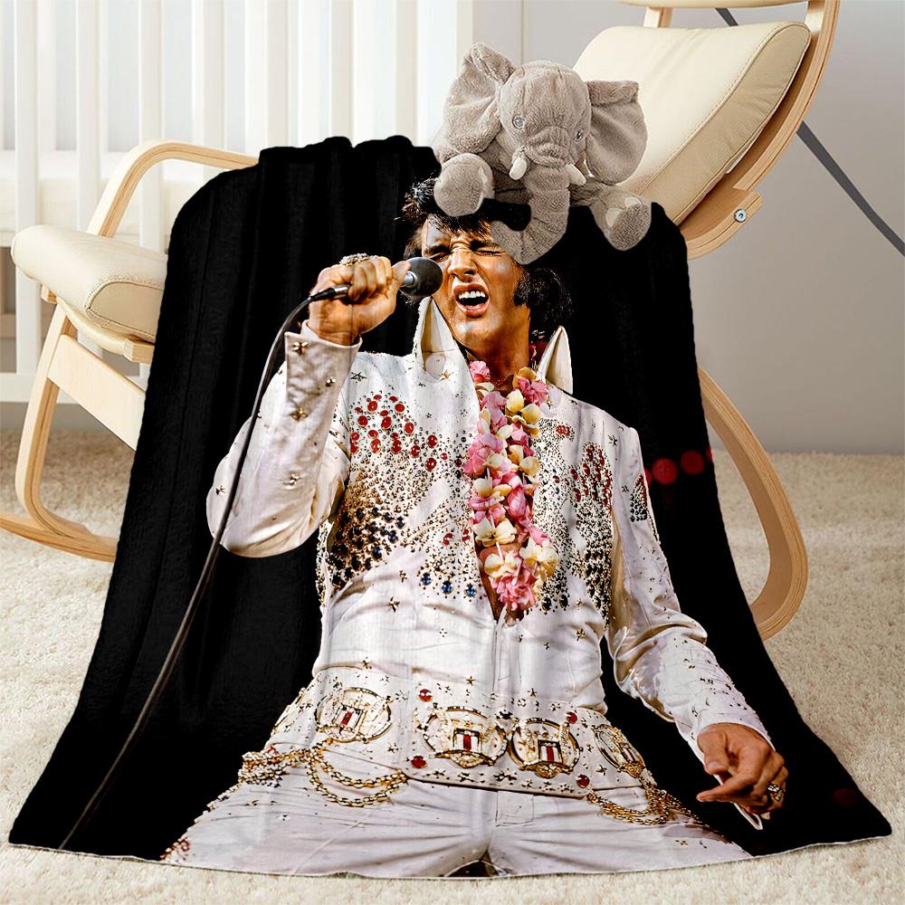 Elvis Blanket Comfortable Suitable For Couch Sofa Picnics Four Seasons Multipurpose Stylish Decor Gift For Travel Home Birthdays
