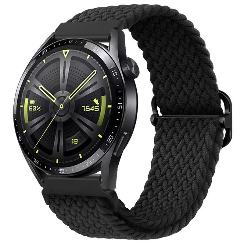 22-мм нейлоновый ремешок-петля для Samsung Watch 46 мм/Gear S3/3/4/5/6/7/Huawei Watch GT/2/3/GT5 Pro 46 мм Плетеный браслет для Amazfit GTR