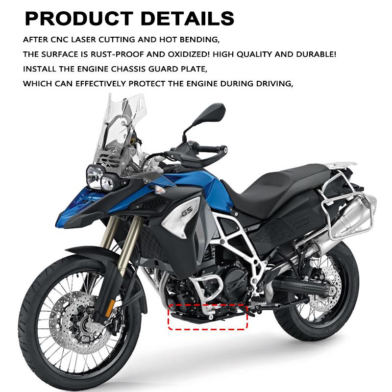 For BMW F800GS Adventure F700GS F650GS 2008-2018 Engine Base Splash Chassis Guard Lower Bottom Skid Plate Web Protection Cover