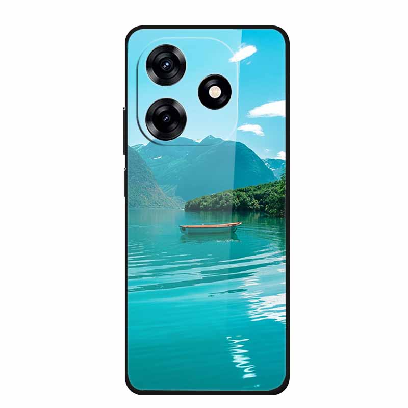 Glass Case For Honor X5c Plus Case Soft Bumper Hard Tempered Glass Back Cover For Honor X5c Plus Play 10A Phone Case X 5 C Plus