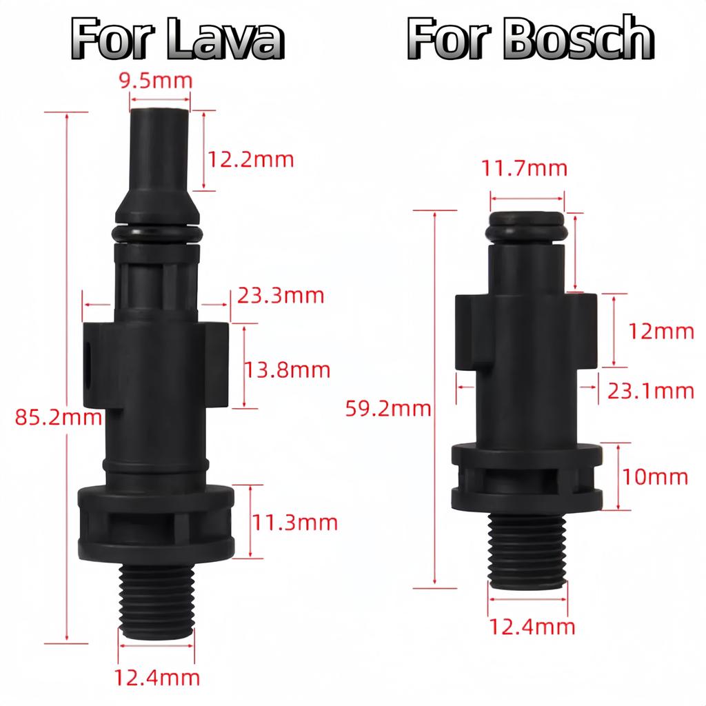 Anlu/Lava/YILI/Karcher/Bosch адаптер для пенной насадки на пистолет для мойки автомобилей аксессуары для мойки под высоким давлением насадка под разными углами