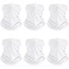Geyoga 6 Pieces Summer UV Protection Cooling Neck Gaiter Face Clothing Neck Gaiter Mask Scarf Sunscreen Breathable Bandana