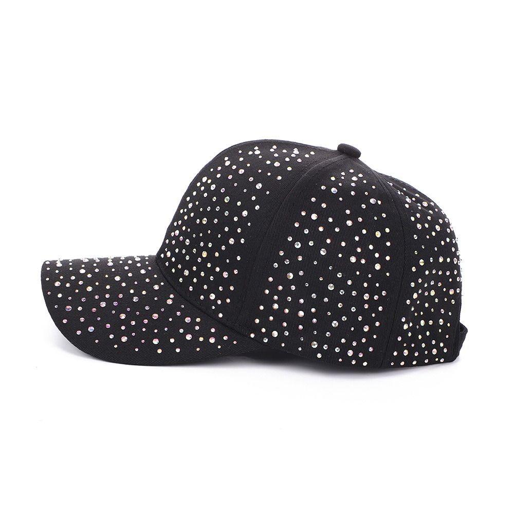 Solid Color Hotfix Rhinestones Baseball Cap Creative Sunscreen hat Summer