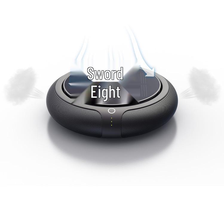 Беспроводной умный солнечный автомобильный очиститель воздуха с отрицательными ионами