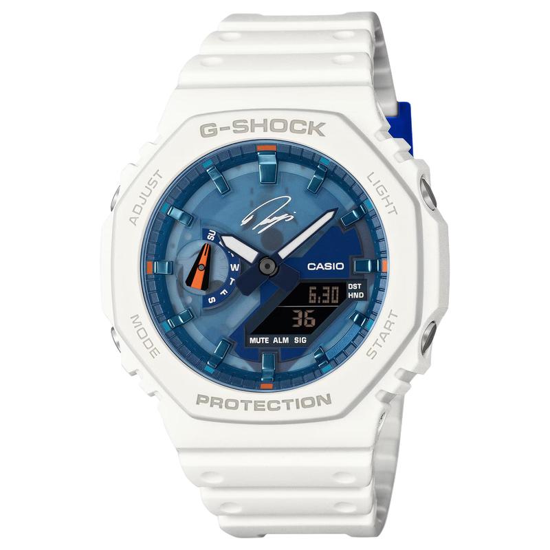 Casio Серия 2100 Водонепроницаемость 200 метров Кварцевые часы с полимерным ремешком Мужские часы Полый циферблат GA-2100RI25-7AJR