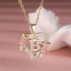 1 шт. золотого цвета 26 английских букв в форме сердца ожерелье CZ циркон розового золотого цвета цветок кулон обручальное кольцо ювелирные изделия подарок на день Святого Валентина