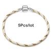 5pcs /Lot Sale Popular Charm Bracelets Diy Elegant Leather Chain Charms Bracelets Bangles For Women Jewelry Gift