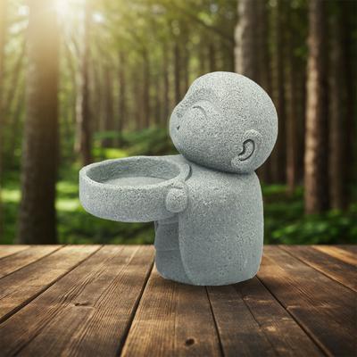 Подсвечники для чайных свечей, подсвечник в виде маленькой статуи Будды, винтажный подсвечник для чайных свечей Будды для домашнего офиса, китайские аксессуары