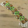 Gift For Her 925 Silver Natural Mariam Jasper Gemstone Chain Adjustable Bracelet