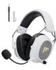 Mytrix Gaming PS5 Gaming Detachable Noise Isolating 3WAY Connection Compatible with Stereo Gaming RGB LED Gift White Headset, Headphones, Microphone,