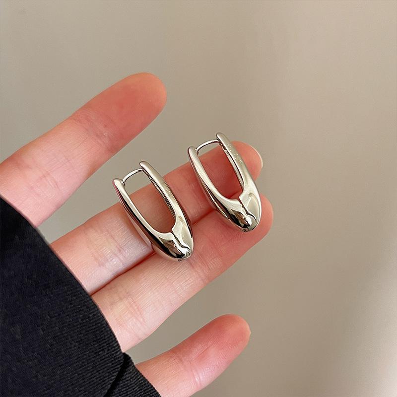 3 шт./компл. Модные серьги в классическом стиле из медного сплава золотистого цвета, гладкие металлические серьги-кольца в форме буквы О для женской вечеринки