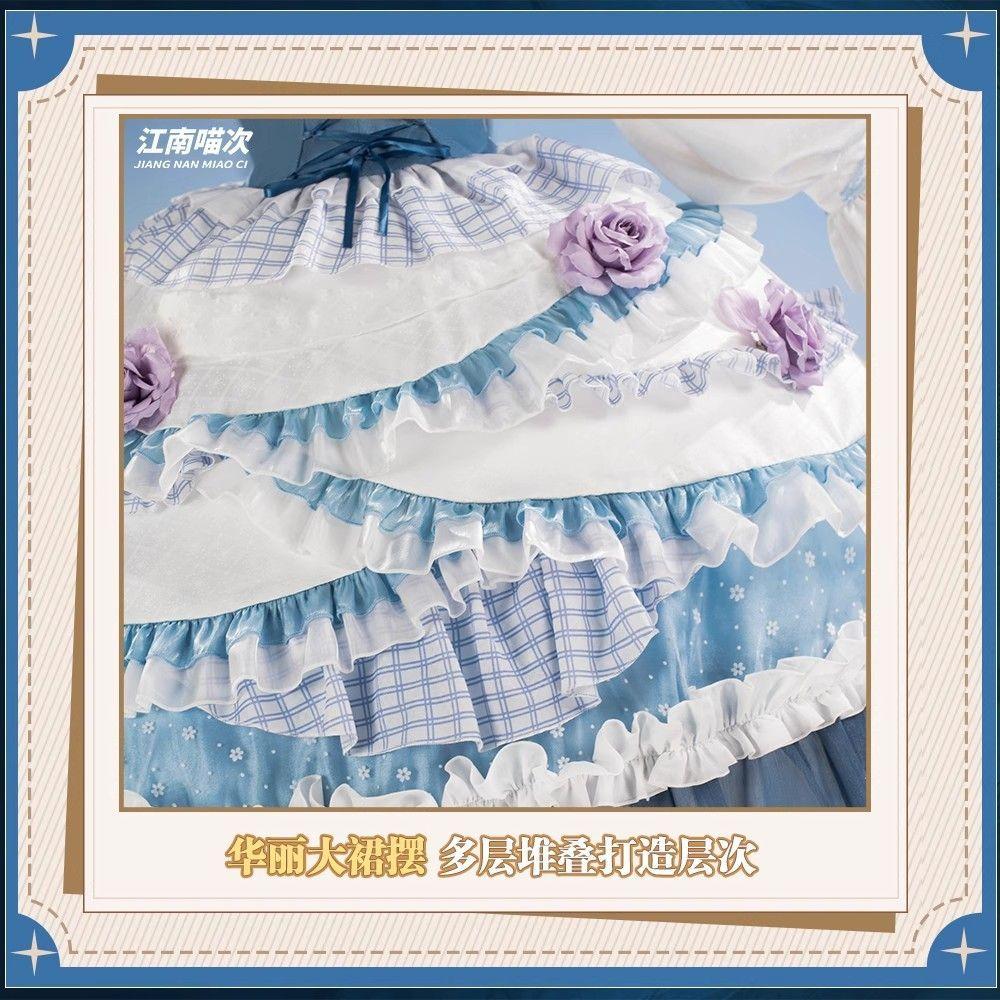 Identity V Gardener Cosplay Gothic Lolita Wedding Dress Cosplay Costume for Women, Halloween Party Dress