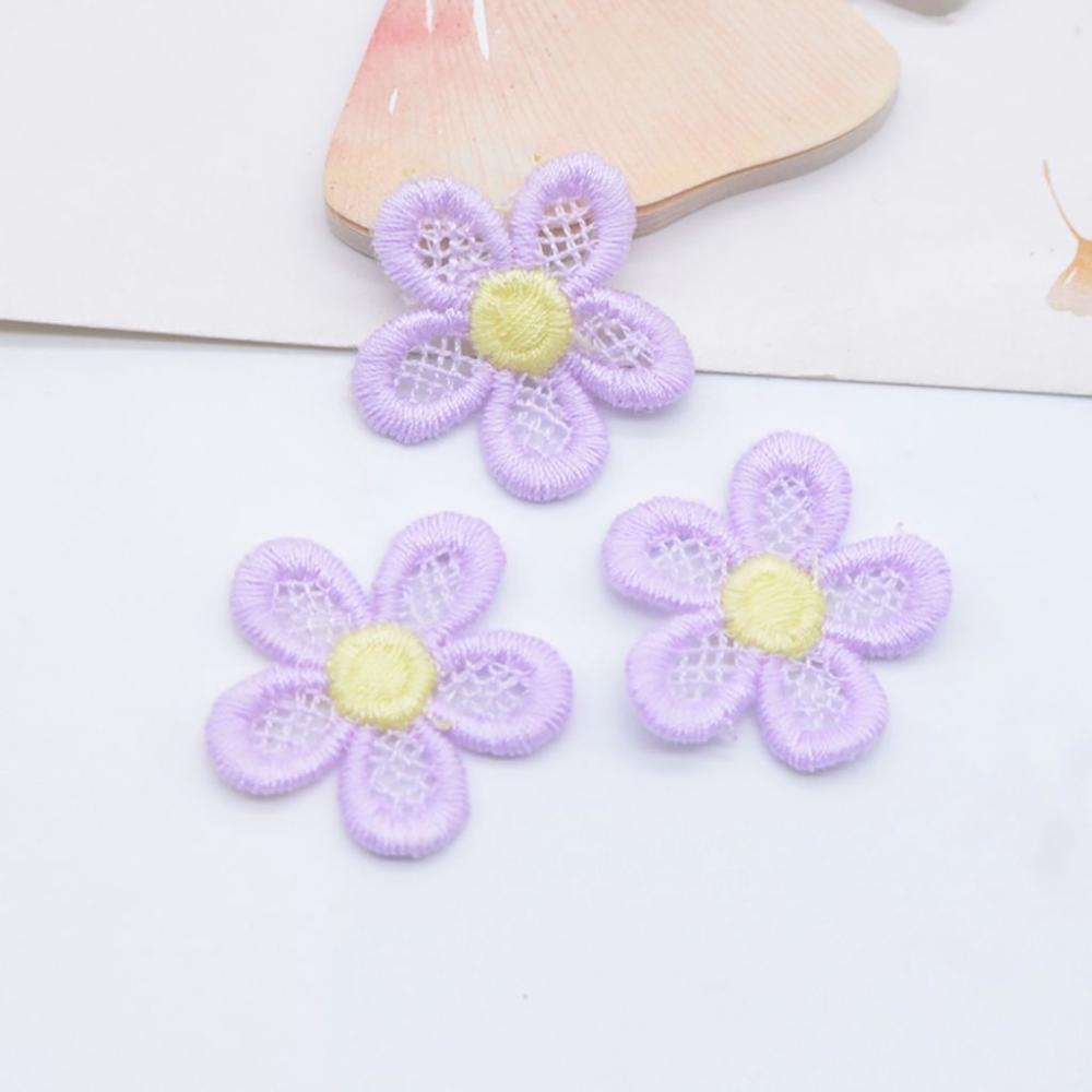 Заколки для волос Декор Вышитые Головные уборы Аксессуары Вязальный материал Цветочные нашивки DIY Поделки