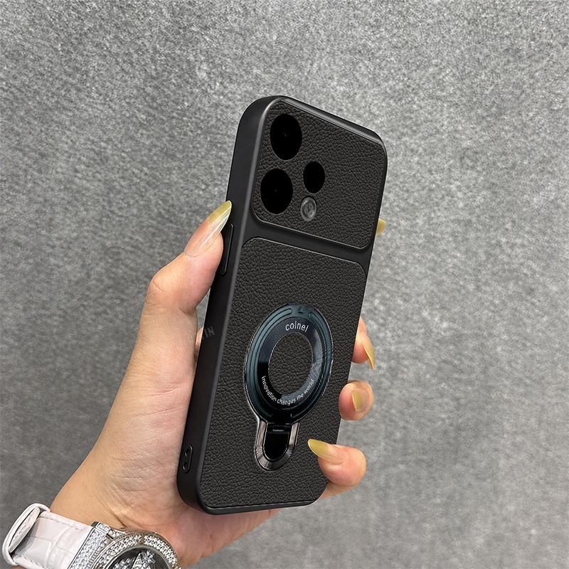 Элегантный чехол-книжка из искусственной кожи с магнитной подставкой для Xiaomi Redmi 14C 15 15C Turbo 3 4 Pro 4G 5G Европа Глобальный Задняя крышка