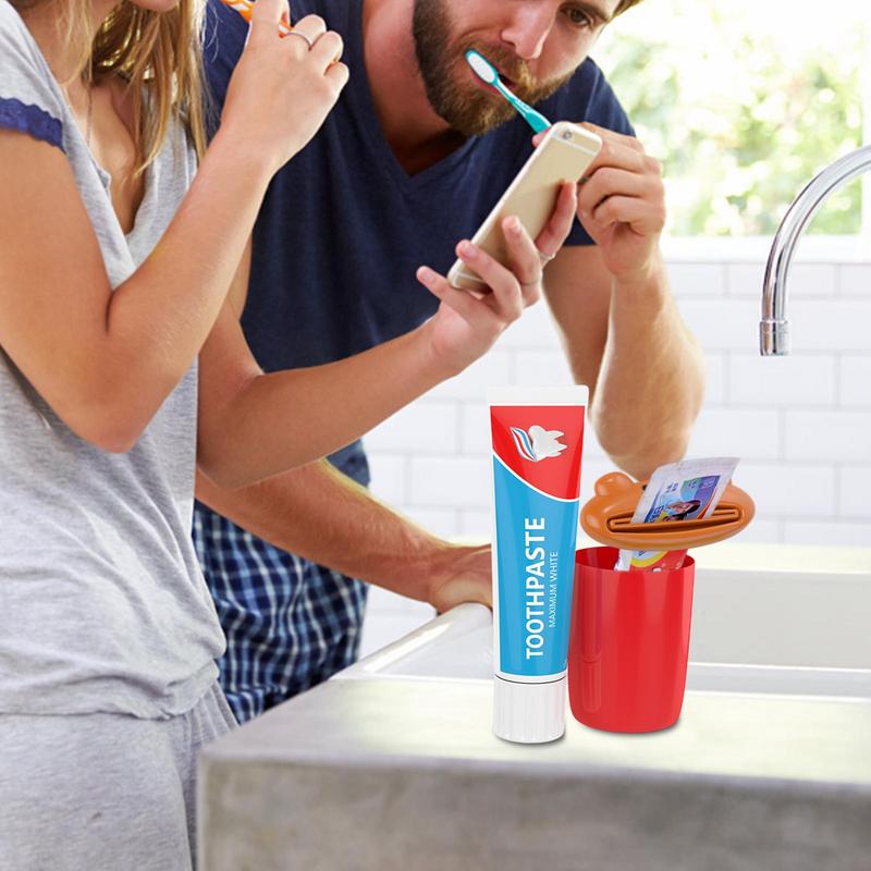 Новый тип выдавливателя Милый мультяшный ручной выдавливатель зубной пасты Милая форма животного-лягушки Ручной пресс для очищающего средства Ленивый предмет первой необходимости