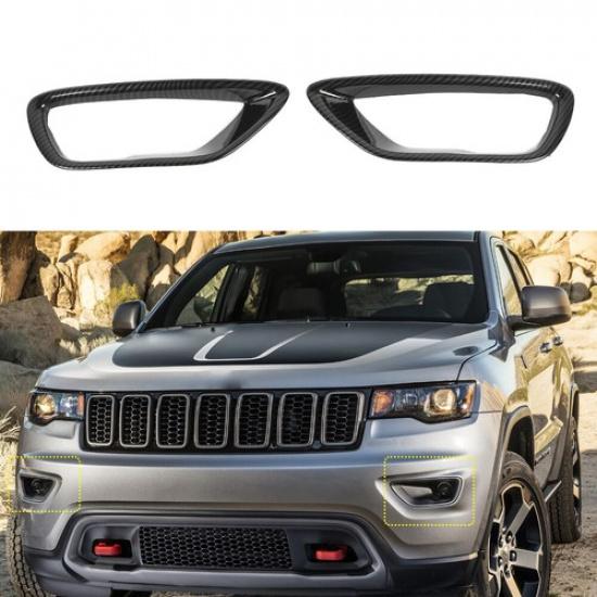 Накладка на противотуманную фару из углеродного волокна для Jeep Grand Cherokee 2018-