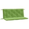 VidaXL Lot de 2 Coussins de Banc de Jardin, Oreillers de Balcon, Coussins de Sièges Patio Jardinage Terrasse Extérieur, Vert 4002602