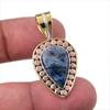Natural Pietersite Gemstone 925 Solid Sterling Silver TwoTone Pendant 1.50" F1j27