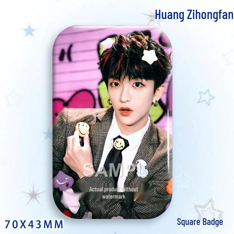 Huang Zihongfan Laser Star Idol Badge Brooch Pendant