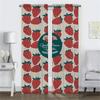 Lovely Strawberry Blackout Curtains 2 Pieces Living Room Curtain Partition Tulle for Bedroom Shades Home Interior Curtains Child