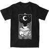 The Coffee Lover T Shirts Apparel for Men Women Pure Cotton Leisure Occult Tarot Gothic Tee Shirt Clothes New Arrival